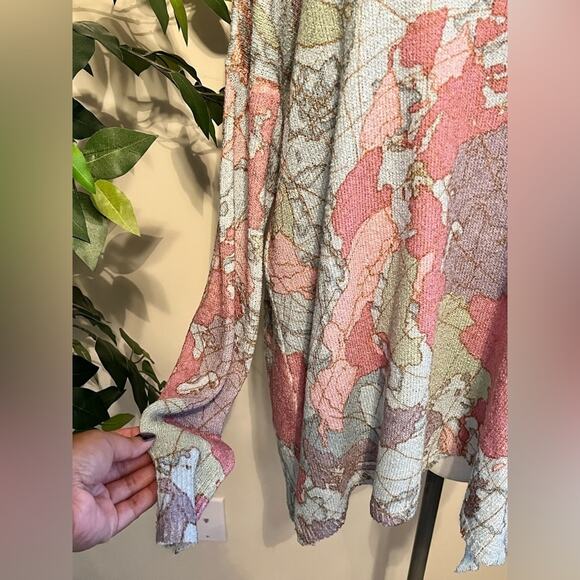 Show Me Your Mumu Womens Boho Oversized World Tour Bonfire Map Sweater Size XS - Picture 4 of 7